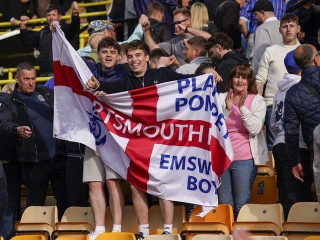It's great to see smiles on so many Pompey faces.