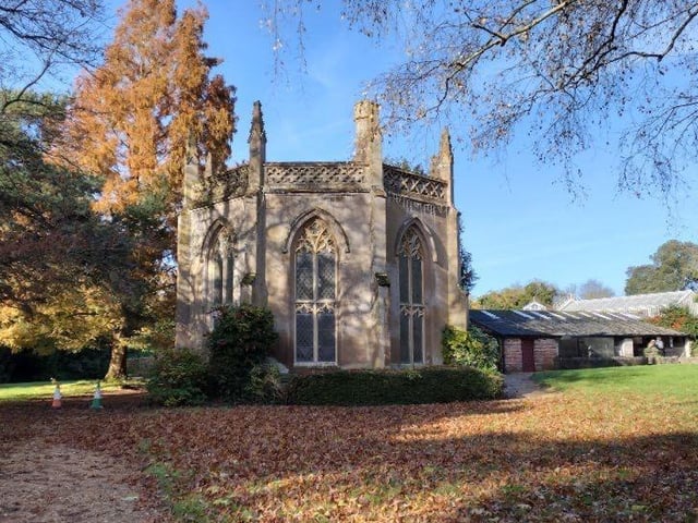 Staunton Farm Gothic Library before the works started - taken November 2023. Image: Hampshire County Council
