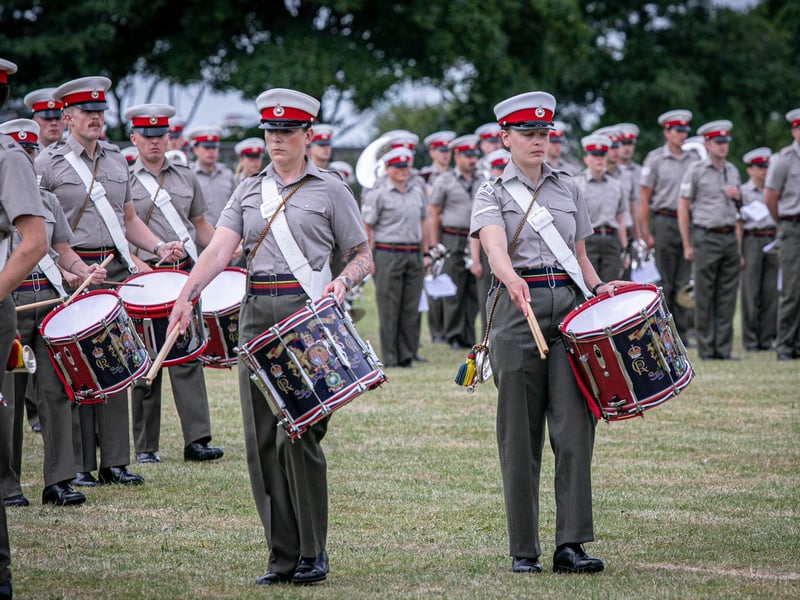 Royal Marines Band Service Beating Retreat Rehearsals on Whale Island, Portsmouth on Wednesday 3rd July 2024
Picture: Habibur Rahman