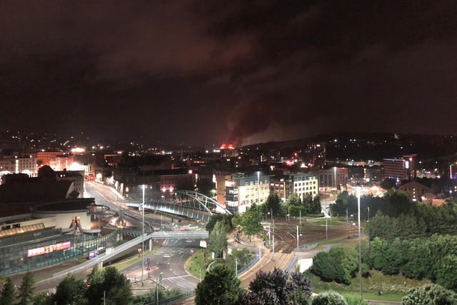The Parkwood Road fire could be seen right across Sheffield