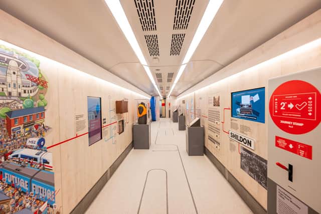 The touring exhibition train