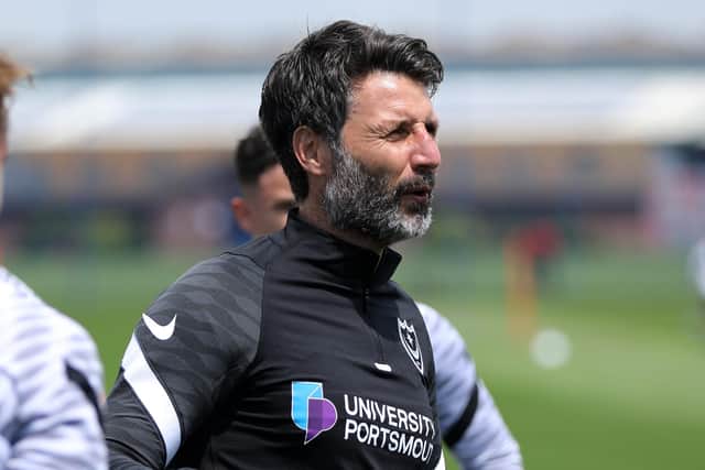 Pompey head coach Danny Cowley. Picture: Chris Moorhouse