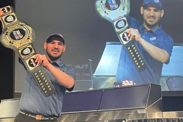 Zagros Jaff, the regional manager for Portsmouth and Southampton, become the Domino's World's Fastest Pizza Maker after creating three of them in 70 seconds. The competition took place at The Venetian Hotel, Las Vegas.