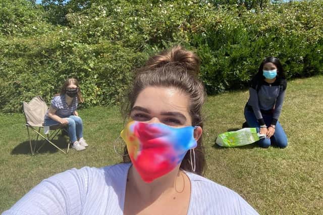 Gosport youth volunteer group Loud and Proud is looking for new members to join them. Pictured: Volunteers Hannah Davies, Harriet Rollinson and Chelsea Gary meeting up for the first time since lockdown