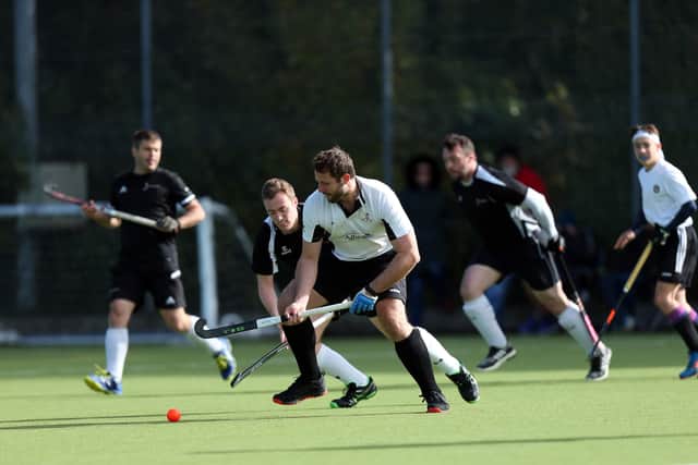 Portsmouth's Andy Wortley in action against Fareham 4ths. Picture: Chris Moorhouse