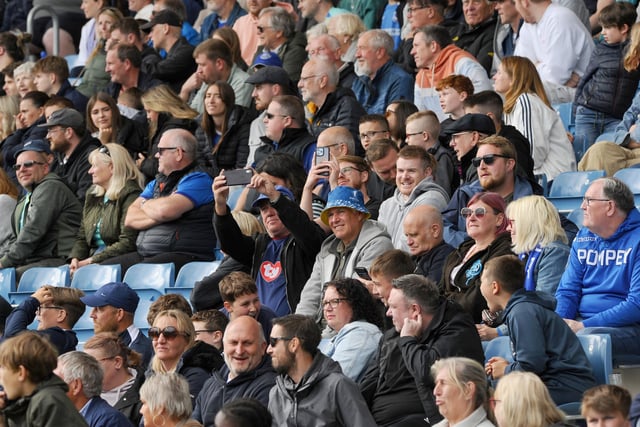 Supporters attend the Alan Knight charity match involving Pompey Legends v Alan Knight Celebrity XI at Fratton Park. Picture: Sarah Standing (050525-6090)