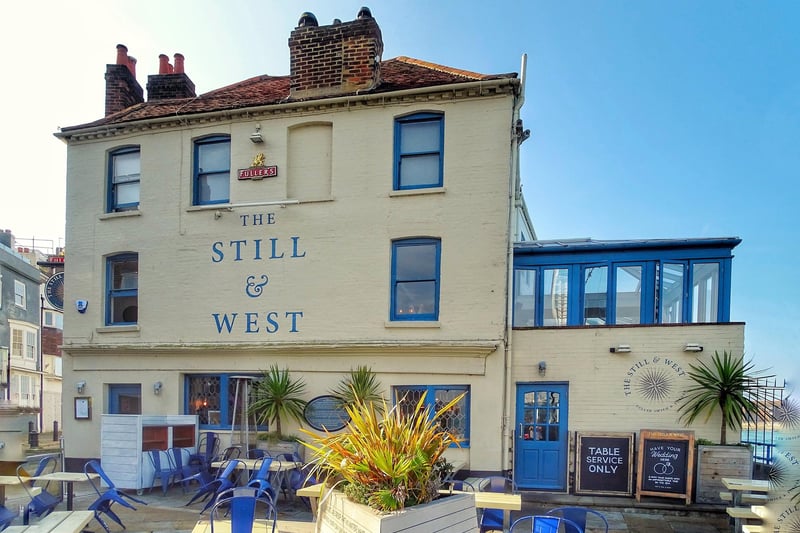 The Still and West at Spice Island, Old Portsmouth, has a log fire according to Visitportsmouth.