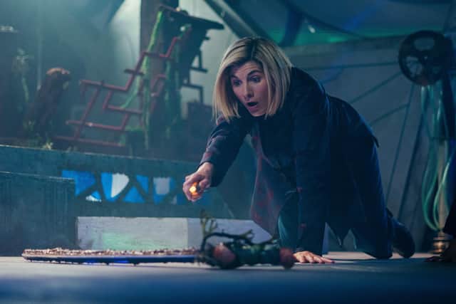 Jodie Whittaker as the 13th Doctor in Legend of the Sea Devils. Picture: BBC Studios/James Pardon