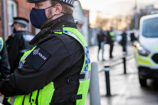 Police at Fratton railway station.
Picture: Habibur Rahman