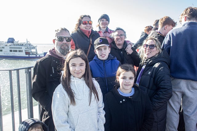 Pictured: Kirsten Bell with her family at the Round Tower, Old Portsmouth. Picture: Habibur Rahman