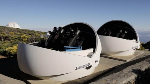 The two telescope mount systems will sweep the visible sky every few nights. Credit: University of Warwick