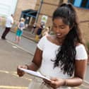 Jovita Mathew, 18, of North End, receives her grades at Oakland Catholic School's sixth form college.
Picture: Duncan Shepherd