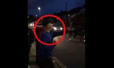 Derek Jennings, 53, was jailed at Portsmouth Crown Court for violent disorder at the Pompey v Southampton match on September 24 last year where he punched a police horse. Picture: Hampshire police