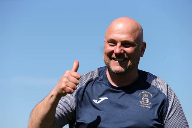 Former US Portsmouth boss Glenn Turnbull will return to the home Victory Stadium dugout with current club Moneyfields this weekend Picture: Chris Moorhouse (170421-36)