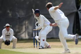 Archie Reynolds struck the first boundary of his side's T20 Cup win over Rowledge, who hadn't scored a single four or six in their innings. Picture: Chris Moorhouse