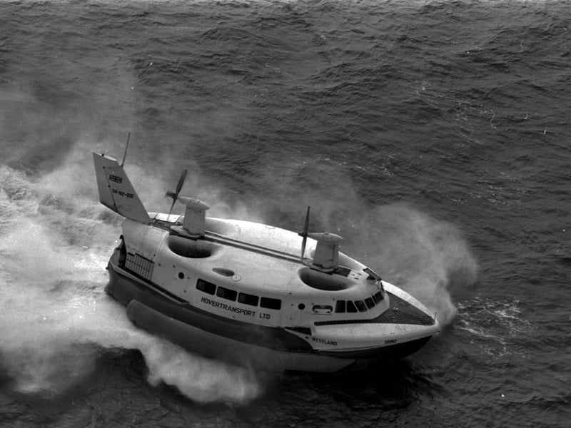 The Westland/Saunders-Roe SR.N2 hovercraft on the Solent, August 31st 1964. (Photo by Len Trievnor/Daily Express/Hulton Archive/Getty Images)