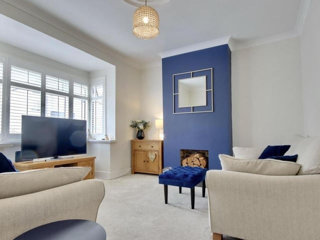 This property offers three bedrooms, one bathroom and two reception rooms as well as a spacious garden.