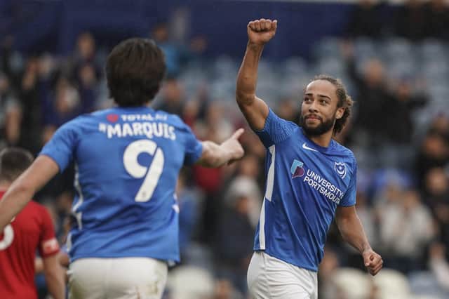 Marcus Harness scored Pompey's winner against Harrow in the first round