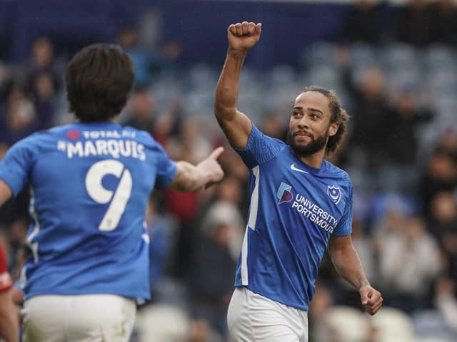 Marcus Harness scored Pompey's winner against Harrow in the first round