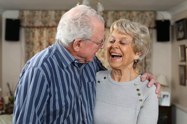 Sam and Rita Edgar celebrate 60 years of marriage. Picture: Chris Moorhouse (110320-04)