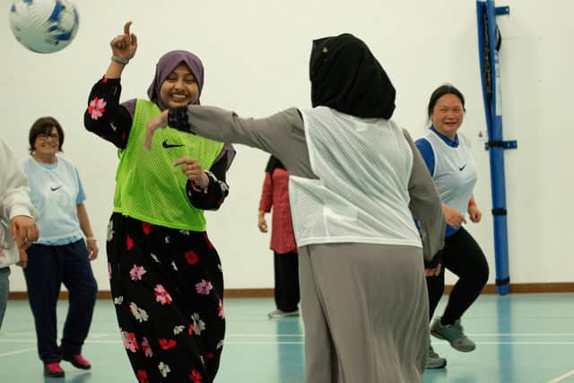 Football sessions involving the group. Pic: Helen Kendry