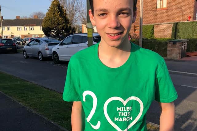 Jack Cowley, 12, has raised over £1,000 for the charity Cerebral Palsy Sport.