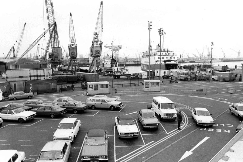November 1980 - Continental Ferry Port, Mile End. Picture: The News Portsmouth 4333-1
