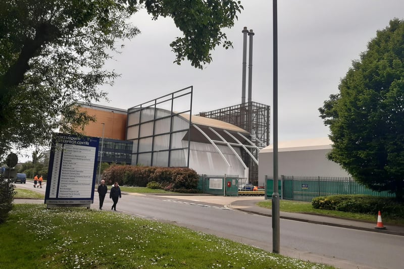 Portsmouth Energy Recovery Facility in Quartremaine Road stands at 69 metres tall.