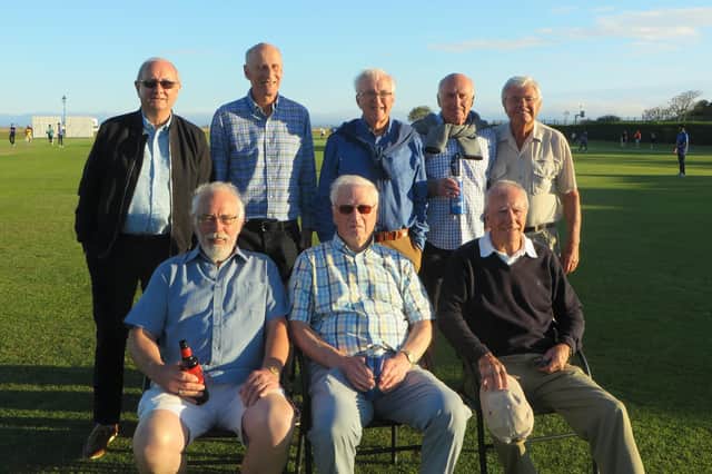 South Hants Touring Club veterans. Back (from left): Derek Wootton, Barry Stares, Terry Lewis, Arthur Shaw, Paul Flynn. Front: Keith Maslen, Ian Preston-Jones, Nigel Pollinger.