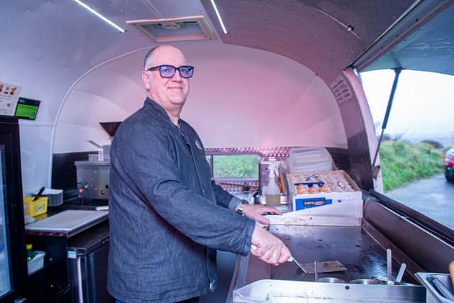 Route 66 Burger Bar loses pitch on Portsdown HillPictured: Owner Steve Bray of Route 66 Burger Bar at Portsdown Hill, Portsmouth on Tuesday 15 February 2022Picture: Habibur Rahman