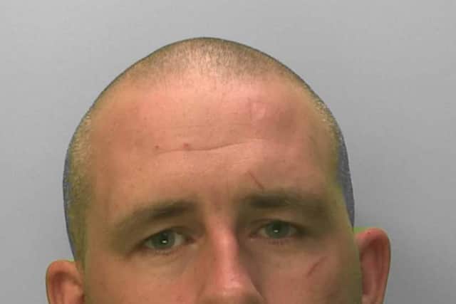 Arthur Norris set fire to the victim's car and raped her. He always controlled his victim to separate her from her family. Picture: Sussex Police.