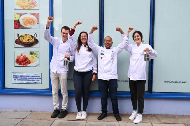 Staff at the Akash