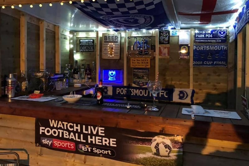 Tom Judd’s bar is dedicated to Portsmouth Football Club.