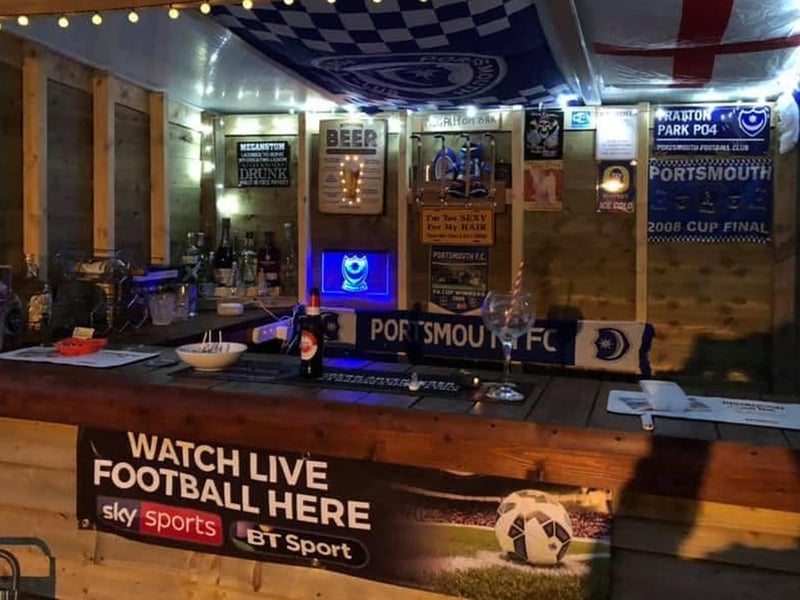 Tom Judd’s bar is dedicated to Portsmouth Football Club.