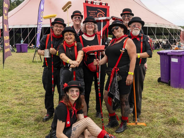 Morris Dancers enjoying their day at Wickham Festival