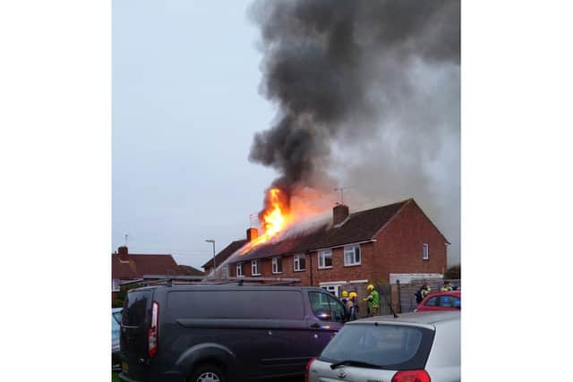 The fire in Wellow Close, Leigh Park.