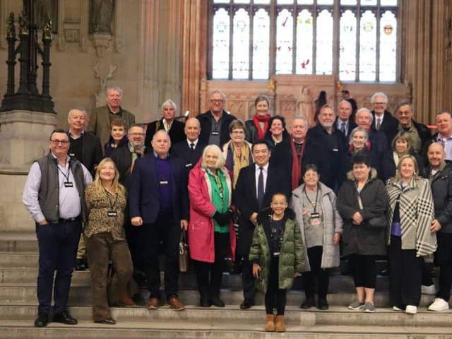 Alan Mak MP with members of Havant Conservative Association in Westminster Hall