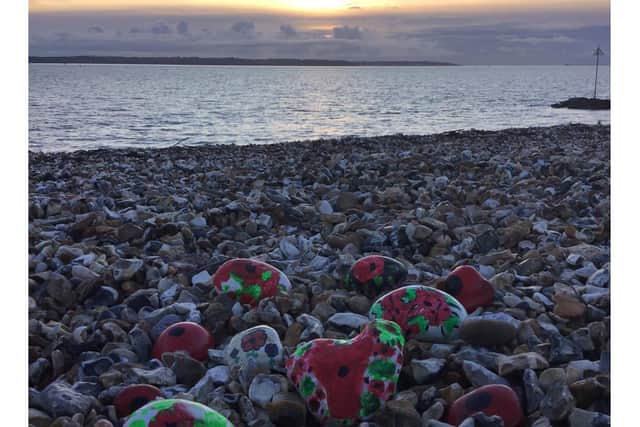 The pebbles are back at the seafront in Lee-on-the-Solent. Picture: Alver Valley Schools