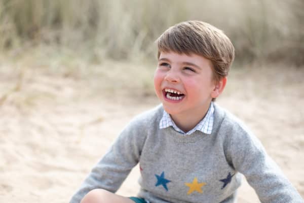 CREDIT: The Duchess of Cambridge. 

Undated handout photo issued by Kensington Palace of Prince Louis ahead of his fourth birthday on Saturday. The photograph was taken earlier this month in Norfolk by his mother, the Duchess of Cambridge. Issue date: Friday April 22, 2022. PA Photo. See PA story ROYAL Louis.