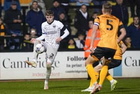 Zak Swanson impressed John Mousinho upon his return to Pompey's side at Cambridge United. Picture: Jason Brown/ProSportsImages