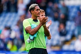 Haji Mnoga will be recalled from Gillingham this month - but isn't allowed to play for another Football League club. Picture: Malcolm Bryce/ProSportsImages