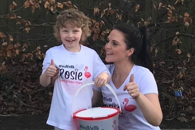 Rosie McKelvey (6), with mum Krystal Rawlins. Picture: Supplied