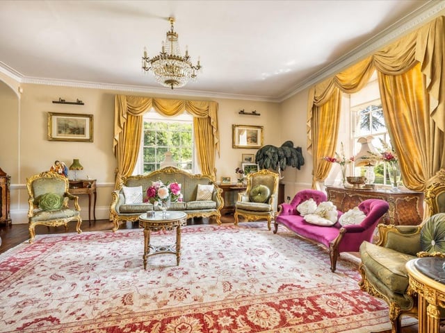 The property listing says: "Highbrook Hall is a striking Grade II listed period property, on a monastic site, with the original Hall dating back to the 14th Century.
The central entrance hall, with its high ceilings, leads to each of the principal reception rooms, which serve as excellent entertaining and formal rooms."