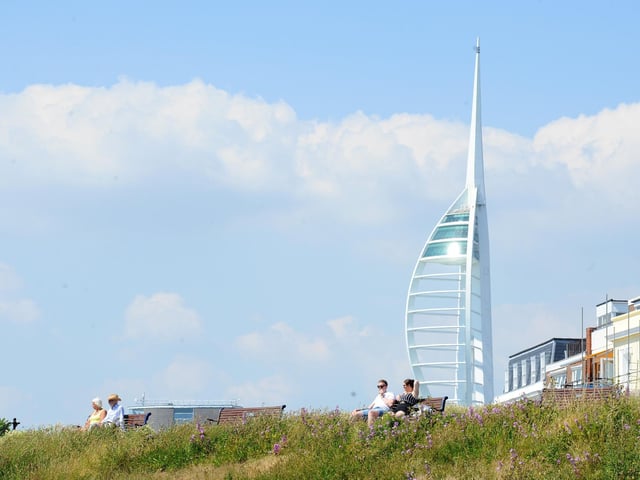 Temperatures soared to 27C in Portsmouth on Wednesday, June 26, 2024. People out and about in Old Portsmouth.Picture: Sarah Standing (250624-1289)
