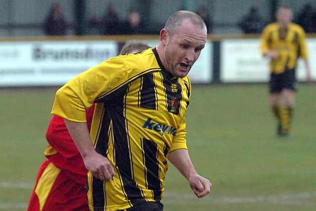 Chris Burns made 329 appearances and scored 42 goals following two spells with Gloucester City after dropping out the Football League. Picture: Martin Perry