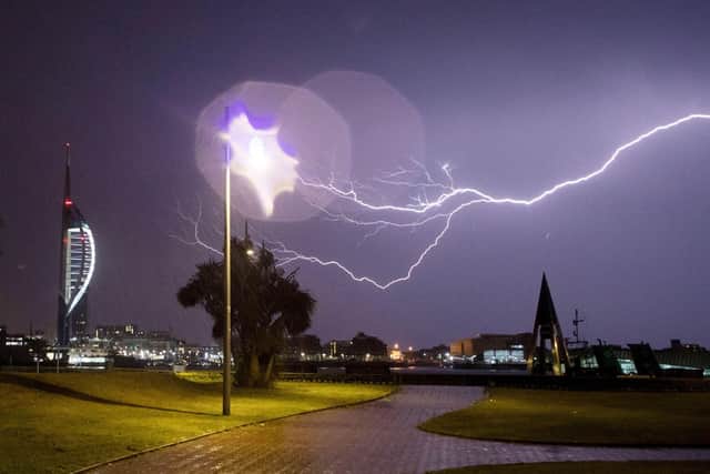 A weather warning has been issued to the Portsmouth this evening. Picture: Steve Parsons/PA Wire