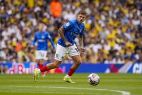 Pompey striker Elias Sorensen