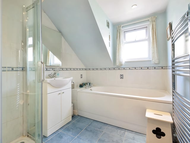 This five-bedroom detached house located on Down End Road in Drayton is on the market for £725,000. It is listed by Fine and Country.