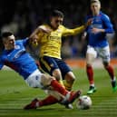 James Bolton made a crunching but fair challenge that forced Lucas Torreria off injured. Picture: ADRIAN DENNIS/AFP via Getty Images