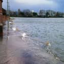 Previous flooding at Seafield as Gosport flood defence schemes make progress